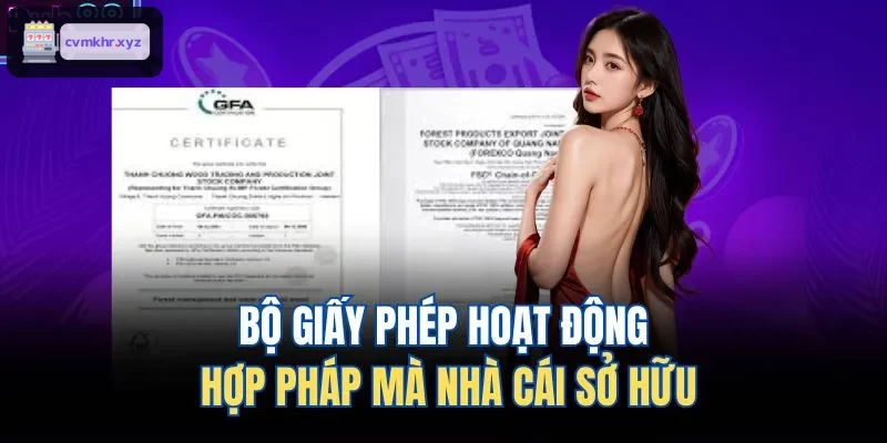 Giấy phép hoạt động hợp pháp của nhà cái